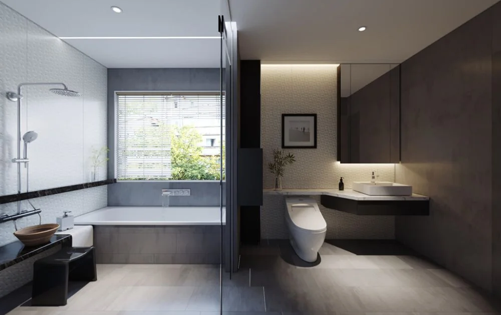 Combo phù hợp cho phòng tắm 2 khu khô, ướt