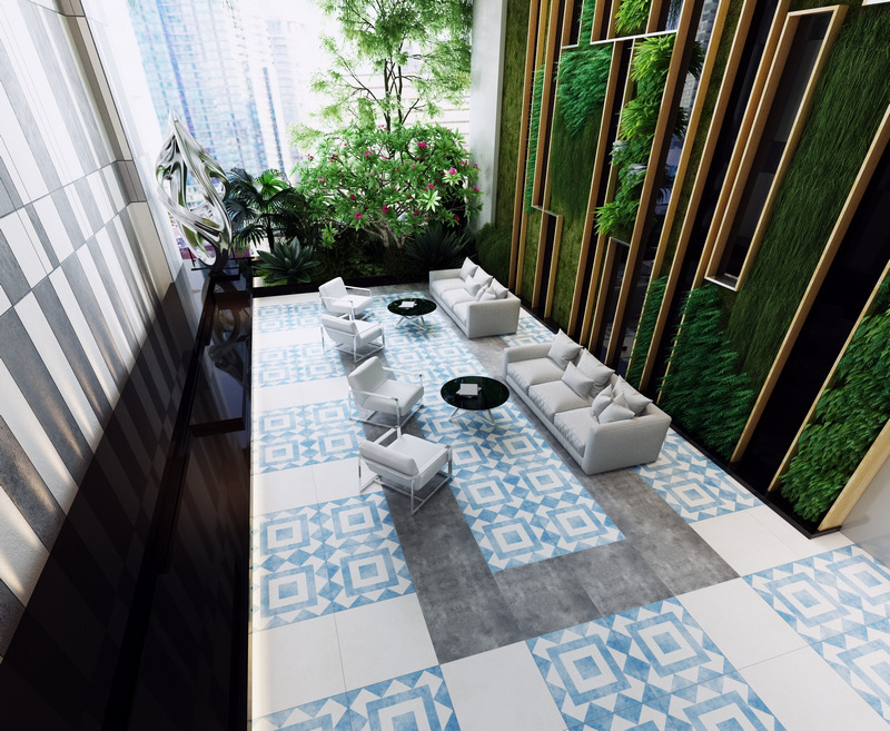 Gạch lát nền 80x80 giả bông
