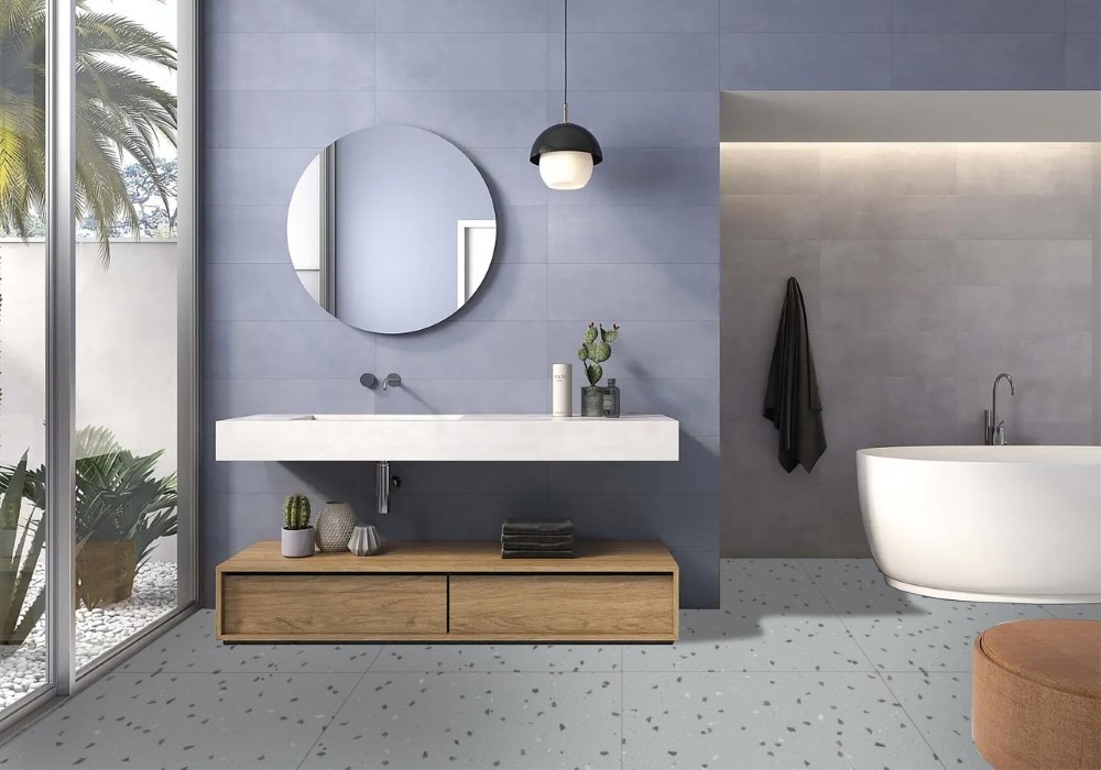 Gạch lát nền 80x80 giả terrazzo