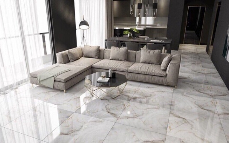 Gạch lát nền 80x80 vân đá men bóng