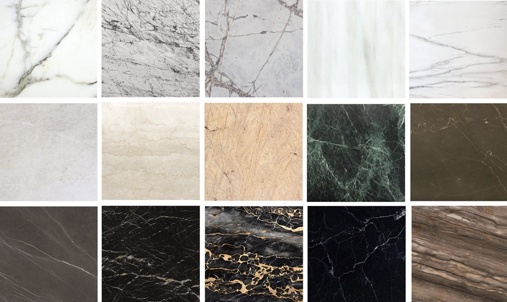 Các loại đá marble phổ biến