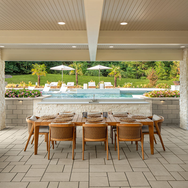 Ứng dụng lát đa quy cách cho khu vực sinh hoạt ngoài trời