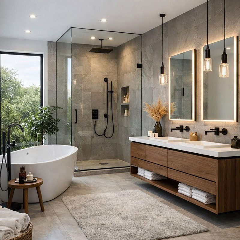 Sen tắm âm tần không chỉ giúp tối ưu không gian mà còn giúp phòng tắm hiện đại tiện nghi hơn