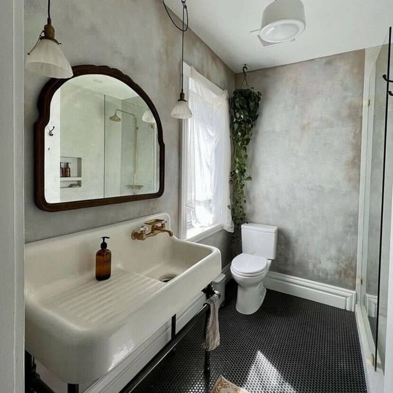 Vòi lavabo gắn tường giúp dễ dàng tối ưu không gian phòng tắm