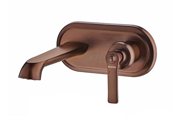 Vòi lavabo gắn tường nóng lạnh Flova FH 8292-D100-ORB