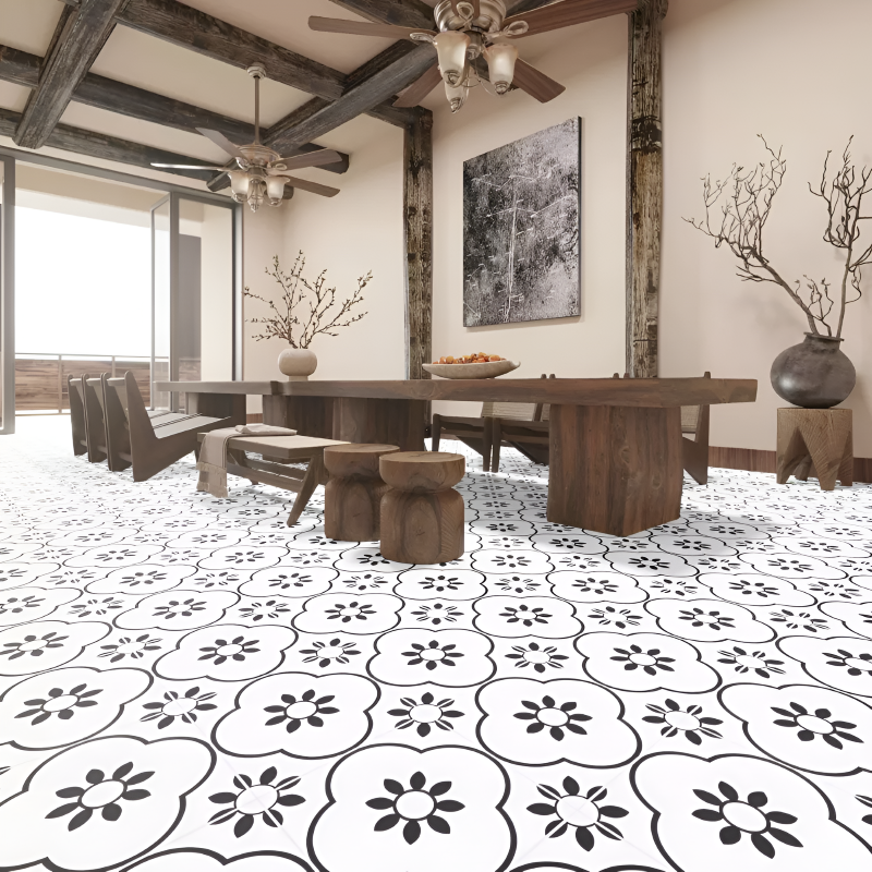 Gạch bông đem lại vẻ đẹp vừa cổ điển vừa hiện đại