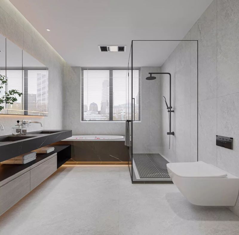 Phòng tắm khô ráo, sạch sẽ và đầy thẩm mỹ