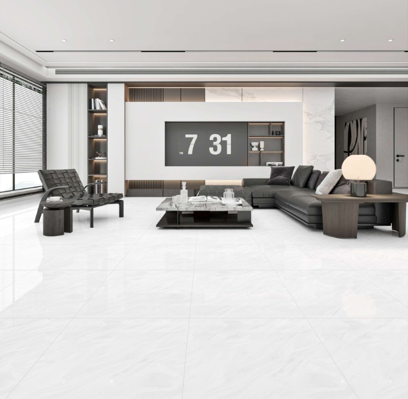 Không gian phòng khách gọn gàng, sạch sẽ với gạch  Á Mỹ 21.A.660.5624