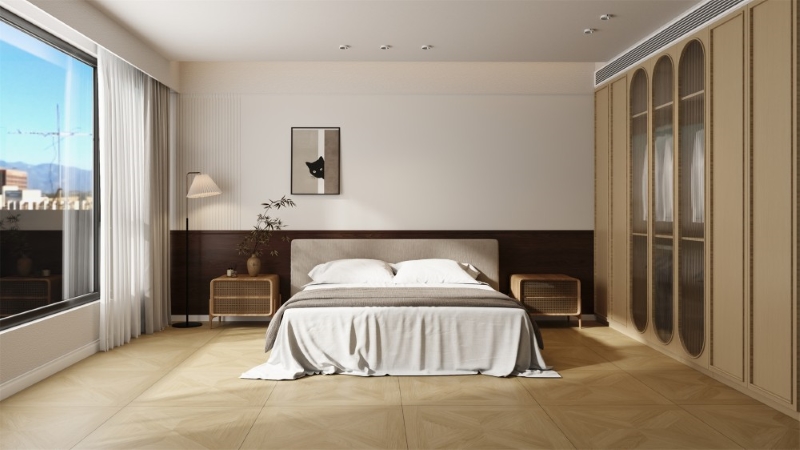 Gạch Trung Quốc HLTQ88032EL mang lại sự gần gũi, thoải mái cho phòng ngủ