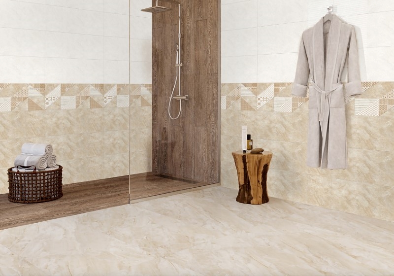 Gạch Apodio 36817-36917-36817D màu vàng kem ốp nhà tắm
