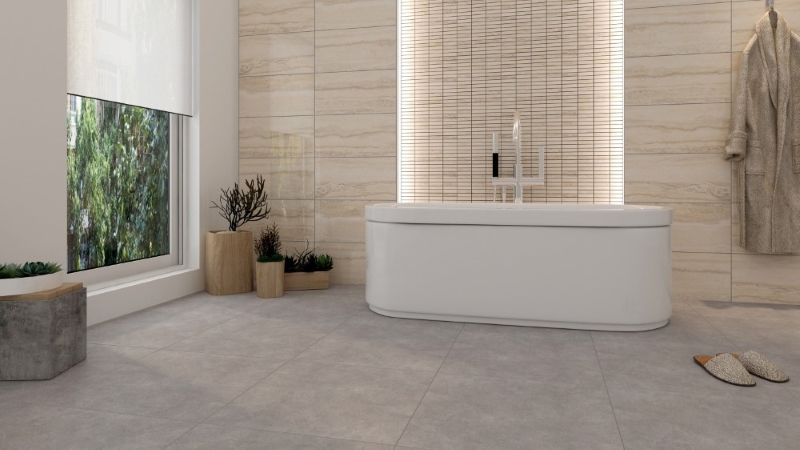 Gạch Á Mỹ 21.E.360.9160 gam màu vàng nâu cho thiết kế Bắc Âu