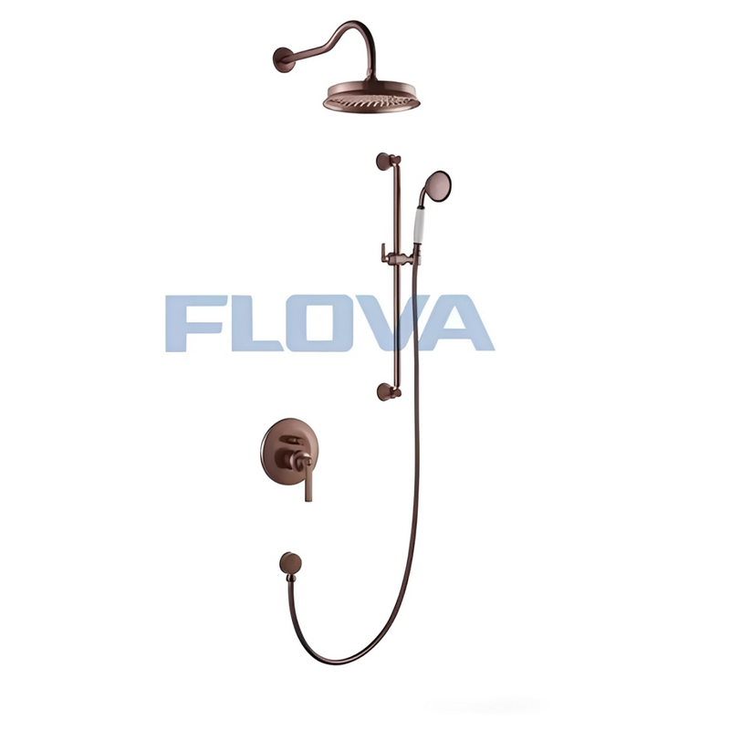 Flova FH 8339A-D101-ORB dáng tròn kết hợp lớp mạ Oil-Rubbed Bronze độc đáo, mang phong cách tân cổ điển