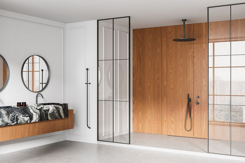 Sen tắm âm trần giúp khu vực tắm đứng gọn và sang hơn rõ rệt