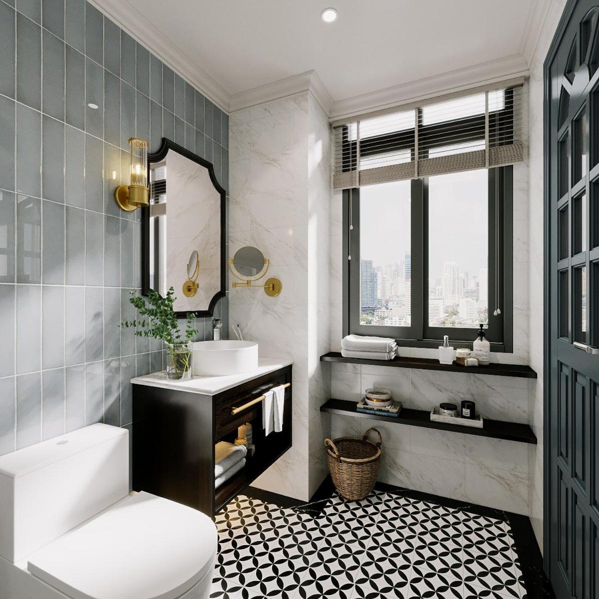 Phòng tắm Indochine sang trọng