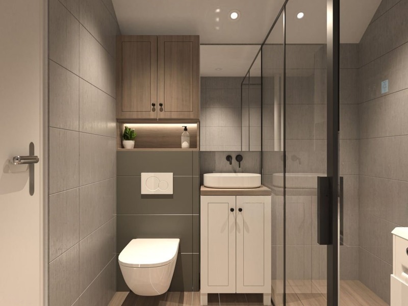 Phòng tắm 4m2 là lựa chọn phổ biến hiện nay