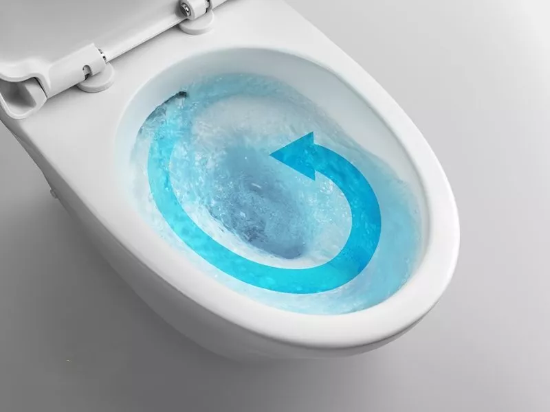 Công nghệ Clean Rim bồn cầu INAX - Giải pháp xả rửa hiện đại, sạch toàn diện