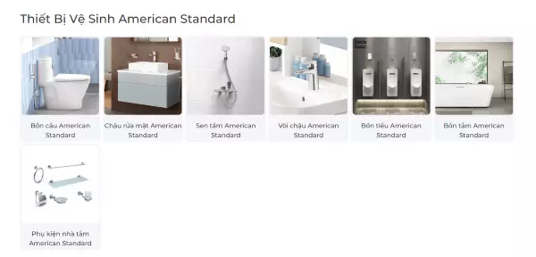 giá thiết bị vệ sinh American Standard 10