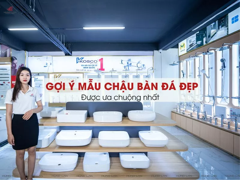 Gợi Ý Các Mẫu Chậu Rửa Âm Bàn Đá Đẹp Cho Nhà Tắm Thêm Sang