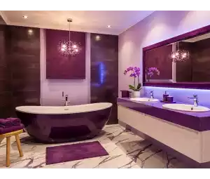 19+ ý tưởng thiết kế phòng tắm màu tím đẹp và dễ ứng dụng