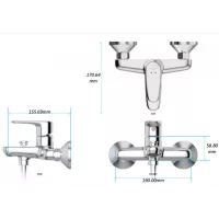 Vòi sen tắm nóng lạnh Inax BFV-1113S-1C