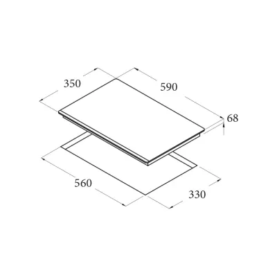 Bếp từ Cata IB 2 PLUS BK