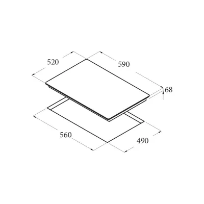 Bếp từ Cata IB 603 BK /A