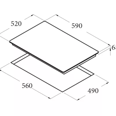 Bếp từ Cata IB 604 BK
