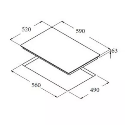 Bếp từ Cata IB 6203 BK