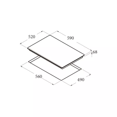 Bếp từ Cata ISB 603 BK