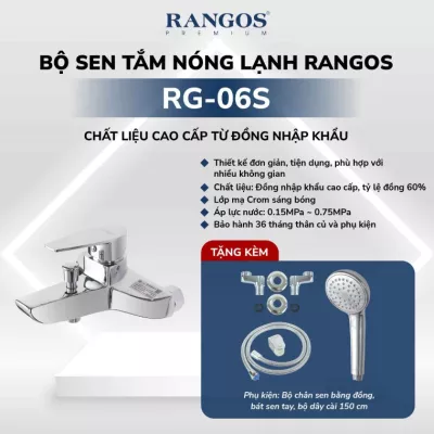 Bộ Sen Tắm Nóng Lạnh Rangos RG-06S