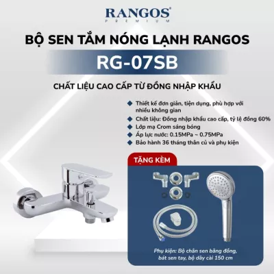 Bộ Sen Tắm Nóng Lạnh Rangos RG-07SB