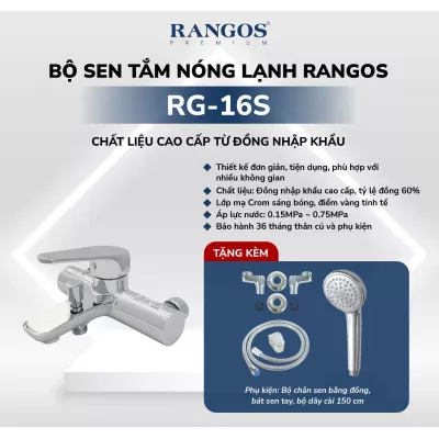 Bộ Sen Tắm Nóng Lạnh Rangos RG-16S