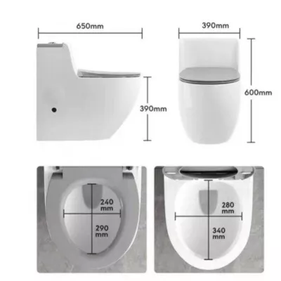 Bồn Cầu 1 Khối Dova D8500