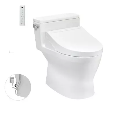 Bồn cầu 1 khối kết hợp nắp rửa điện tử TOTO MS188VKW14/T53P100VR