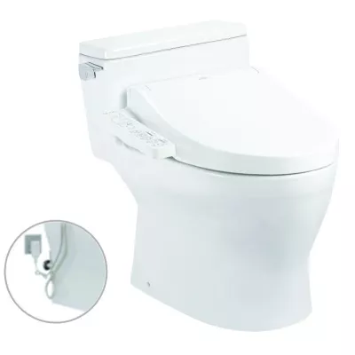 Bồn cầu 1 khối kết hợp nắp rửa điện tử TOTO MS188VKW16/T53P100VR