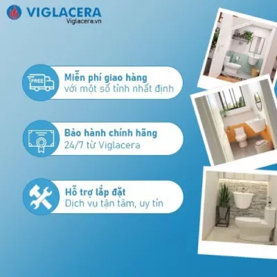 Bồn cầu 1 khối Viglacera S309
