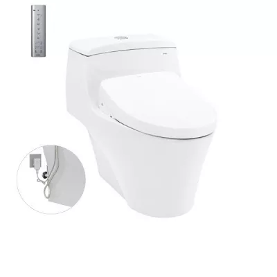 Bồn Cầu 1 Khối Washlet TOTO MS823DRW11
