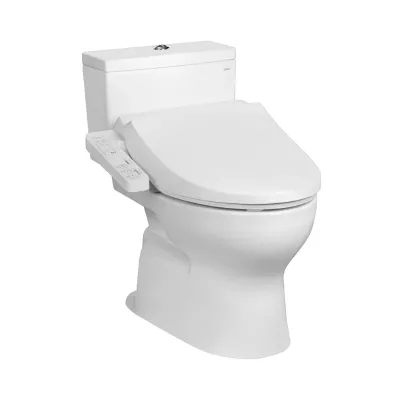 Bồn cầu 2 khối kèm nắp rửa điện tử TOTO CS302DW18