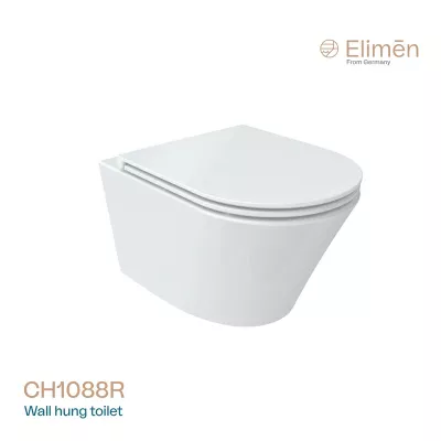 Bồn cầu treo, két nước âm tường Elimen CH1088R-BL