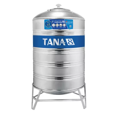 Bồn Nước Inox Tân Á 8 Đứng 3000L (Ø1340)