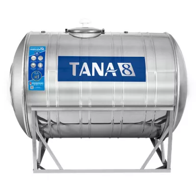 Bồn Nước Inox Tân Á 8 Ngang 2500L (Ø1340)