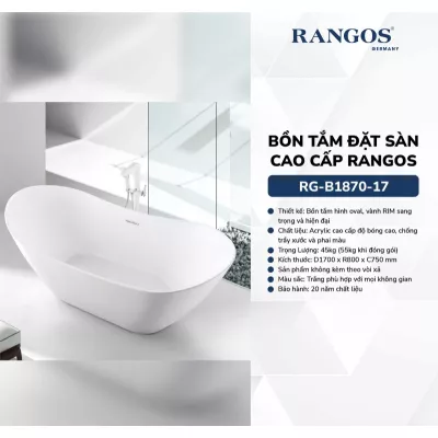 Bồn Tắm Đặt Sàn Rangos RG-B1870-17