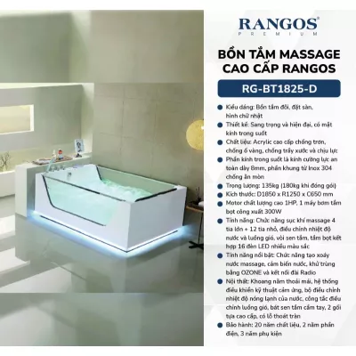Bồn Tắm Đặt Sàn Rangos RG-BT1825-D