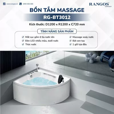 Bồn Tắm Massage Rangos RG-BT3012