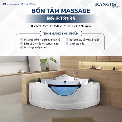 Bồn Tắm Massage Rangos RG-BT3135