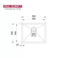 Chậu rửa bát Paul Schmitt PA5545-U