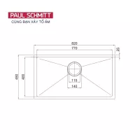 Chậu rửa bát Paul Schmitt PA8245-U