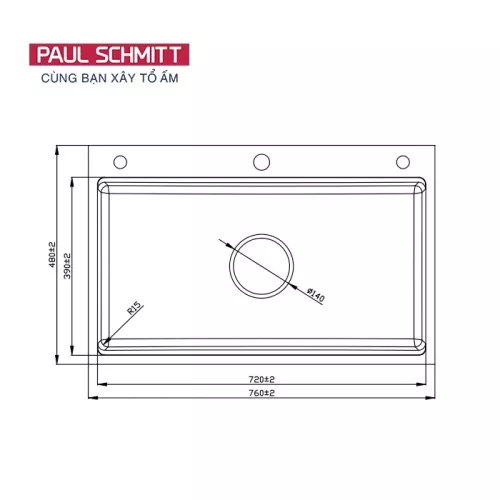 Chậu rửa bát Paul Schmitt PAM7648-TDE