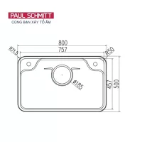 Chậu rửa bát Paul Schmitt PAM8050-TE