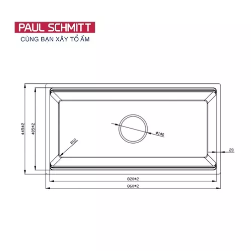 Chậu rửa bát Paul Schmitt PAM8645-UDDE